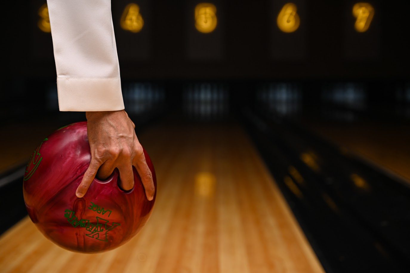 Professional bowling lanes at Bowlo